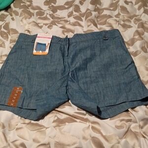 Isaac Mizrahi Classic Blue Tailored Shorts
